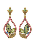 Vintage Leaf Motif Bohemian Style Earrings